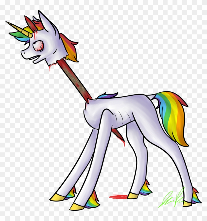 Unicorn Drawing Death Legendary Creature Clip Art - Dead Unicorn Png #1205631