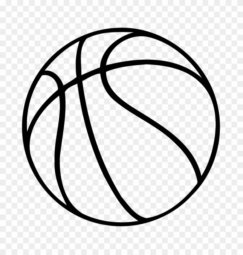 Basketball Decal - Outline Of A Basketball #1205677