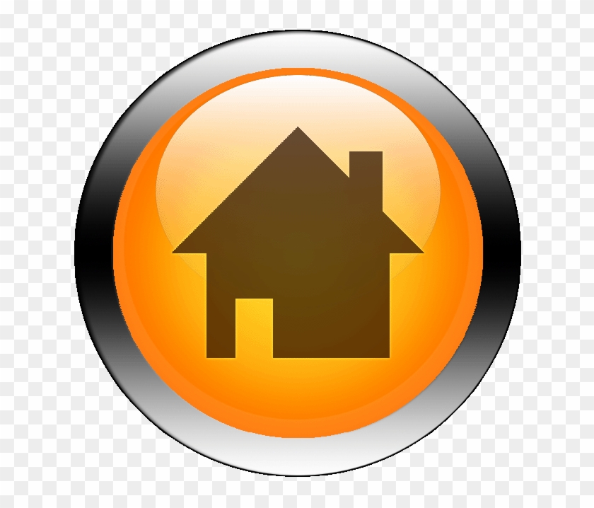 Coroflot - Home Button Icon Orange #1205794