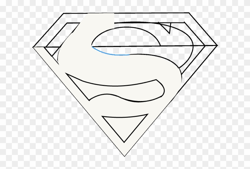 How To Draw Superman Logo Easy Step By Step Drawing - Superman Logo #1205795