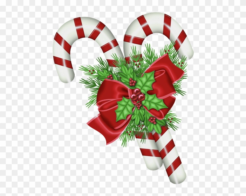 Add Santa Claus And His Elf Helper To Your Christmas - Christmas Candy Cane Png #1205894