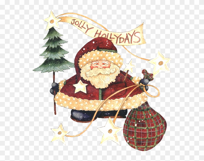 Imágenes De Papa Noel, San Nicolás O Santa Claus - Jolly Holidays 2556x2592.png Shower Curtain #1205912