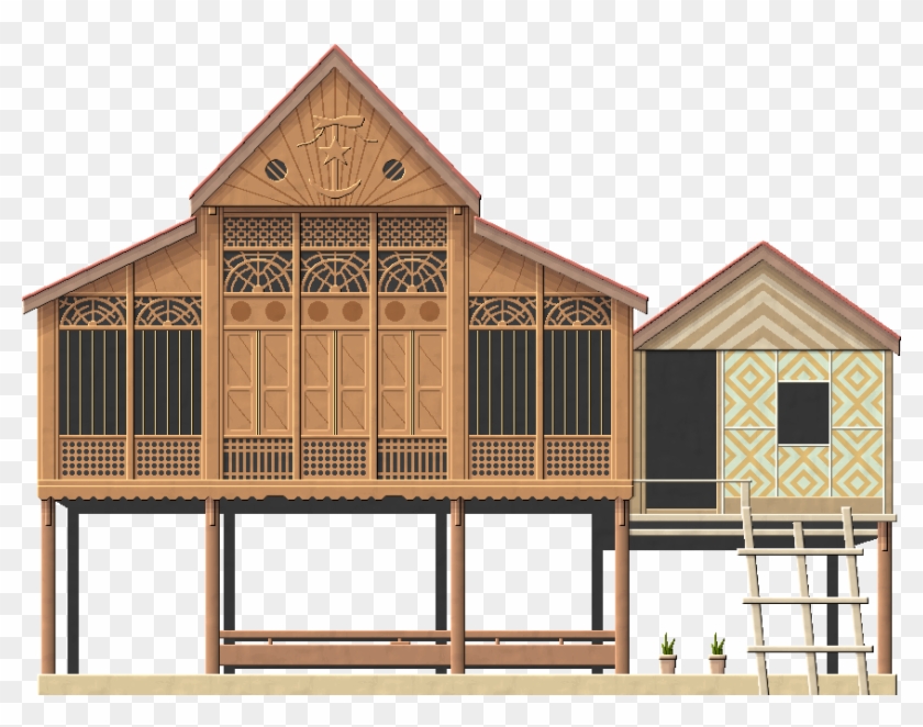 Malay Traditional House By Herbertrocha - Malay Traditional House Vector #1205920