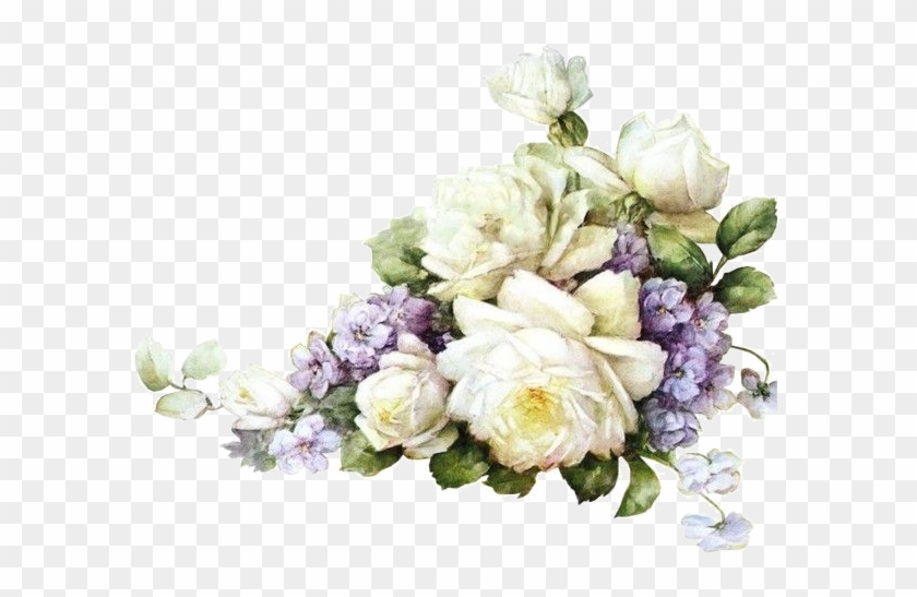 Vintage Floralvintage Artvintage Flowerspainted - Flores Para Decoupage Vintage #1205928
