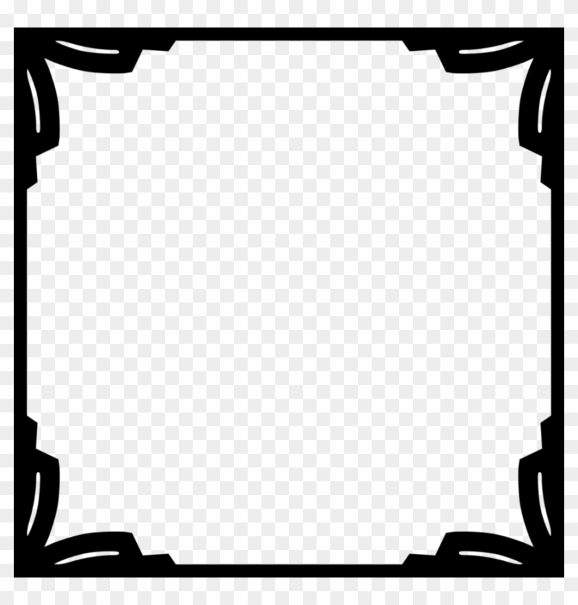 Square Black Frame Png - Portable Network Graphics #1205935