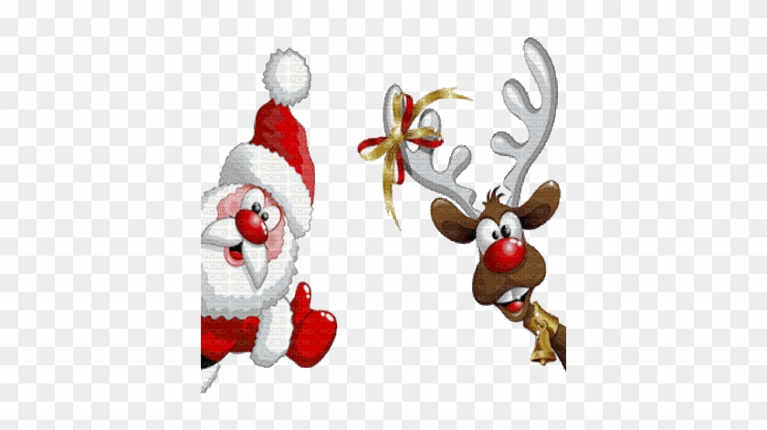 Santa Claus And Rudolph Reindeer Animated - Santa Claus And Rudolph #1205947