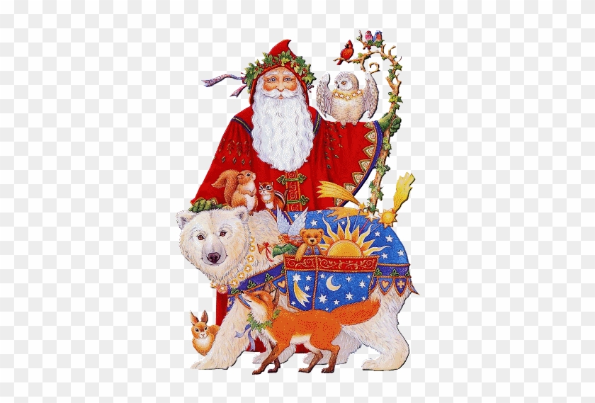 Santa Claus And Animals - Christmas #1205955