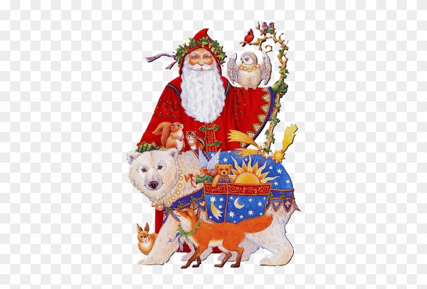Santa Claus And Animals - Christmas #1205955