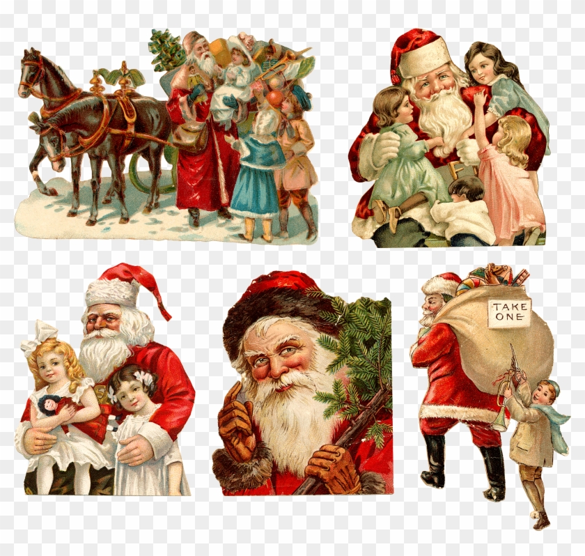 Ded Moroz Snegurochka Santa Claus Christmas Ornament - Father Christmas Santa Claus 96 Holiday Counted Cross #1206008