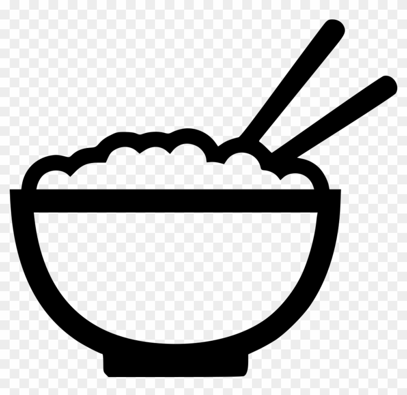Noodles Comments - Bowl Of Rice Chopstick Png #1206085