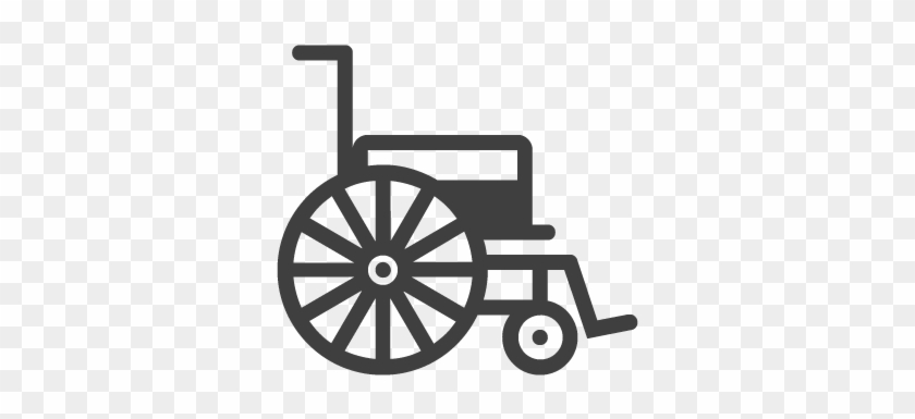 Black Wheelchair Icon Representing Nursing Home Neglect - Cinderella Carriage #1206129