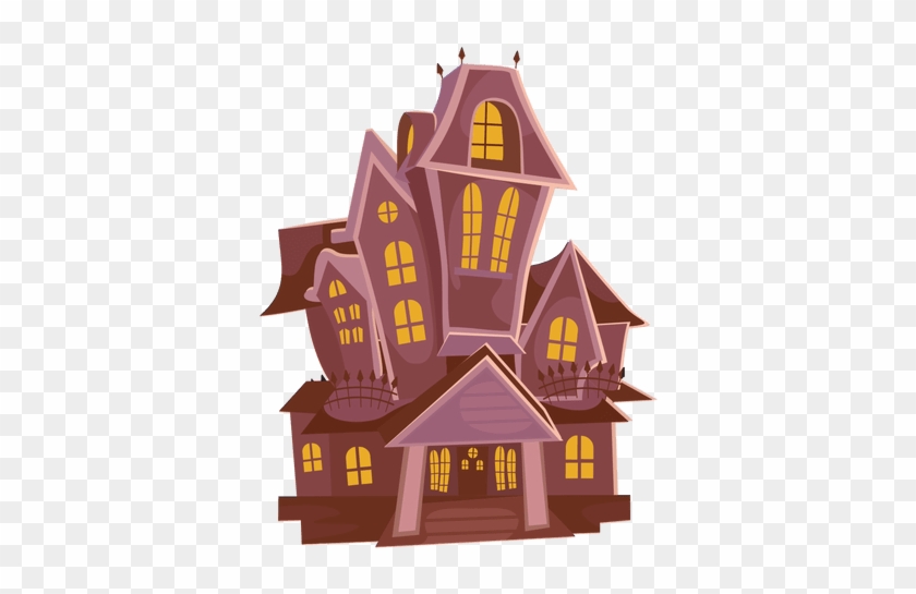 Haunted Castle Cartoon - Haunted House Clipart #1206142