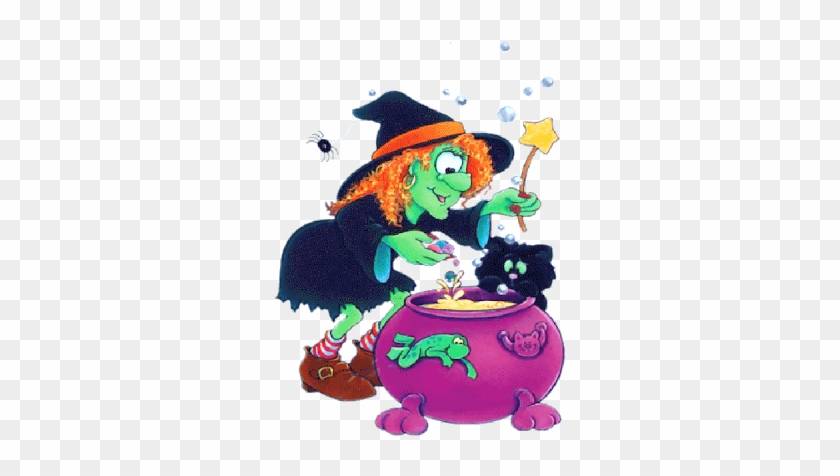 Halloween Witch Cartoon Clip Art - Kiné Humour #1206162