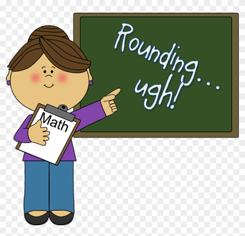 Math Teacher Clipart - Rounding Clipart #1206167
