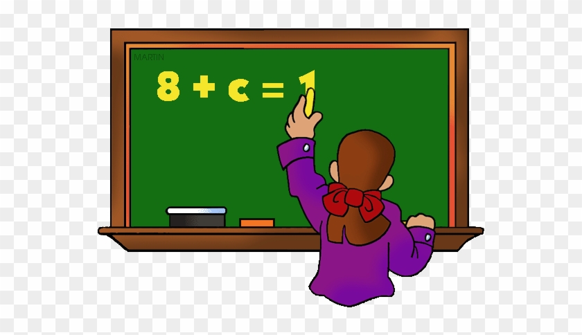Algebra Clipart Craft Projects Symbols Clipartoons - Teacher At Chalkboard Clipart #1206171