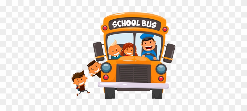 Travel Track - School Bus Cartoon Png #1206190