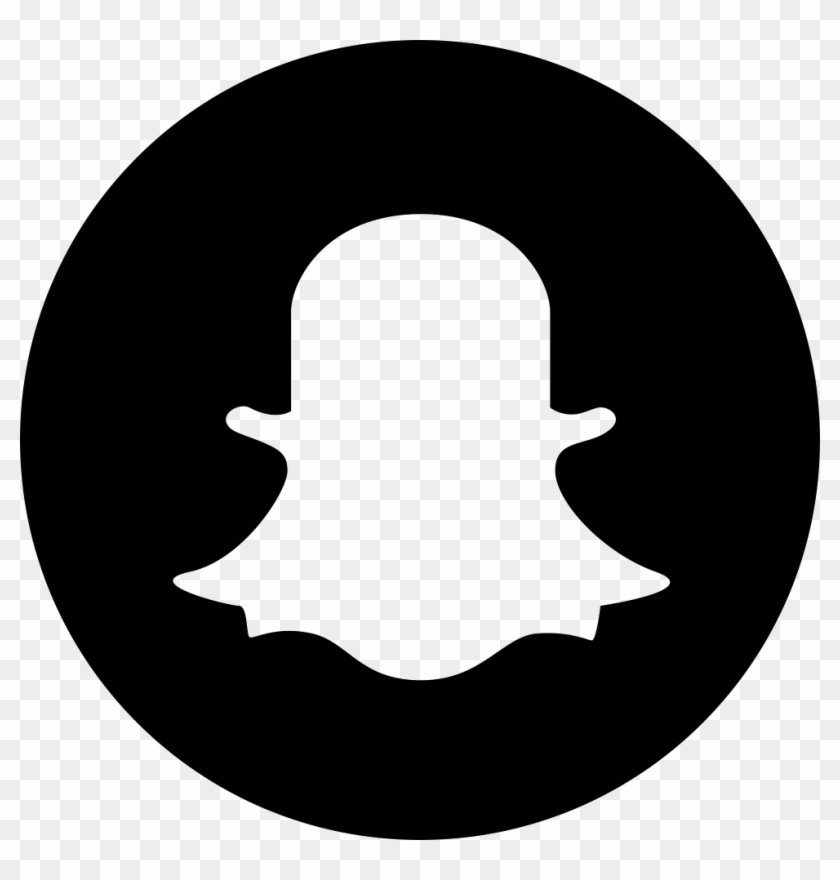 Black Snapchat Logo Png #1206242