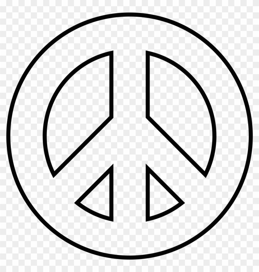 Big Image - Kids Coloring Pages Of Peace Signs #1206252