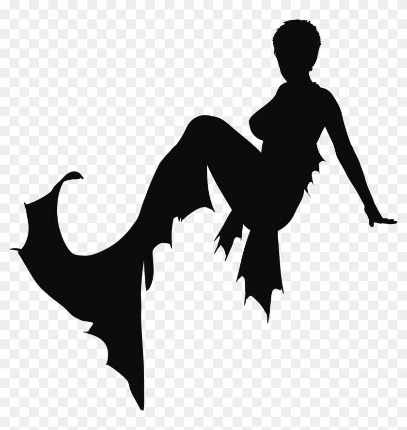 Clipart - Mermaid Silhouette Clipart Png #1206254