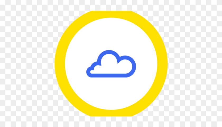 Badge Icon "cloud " Provided By The Noun Project Under - Circle #1206320
