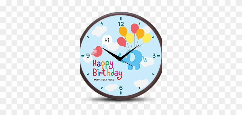 Happy Birthday Wooden Wall Clock Happy Birthday Wooden - Birthday #1206579