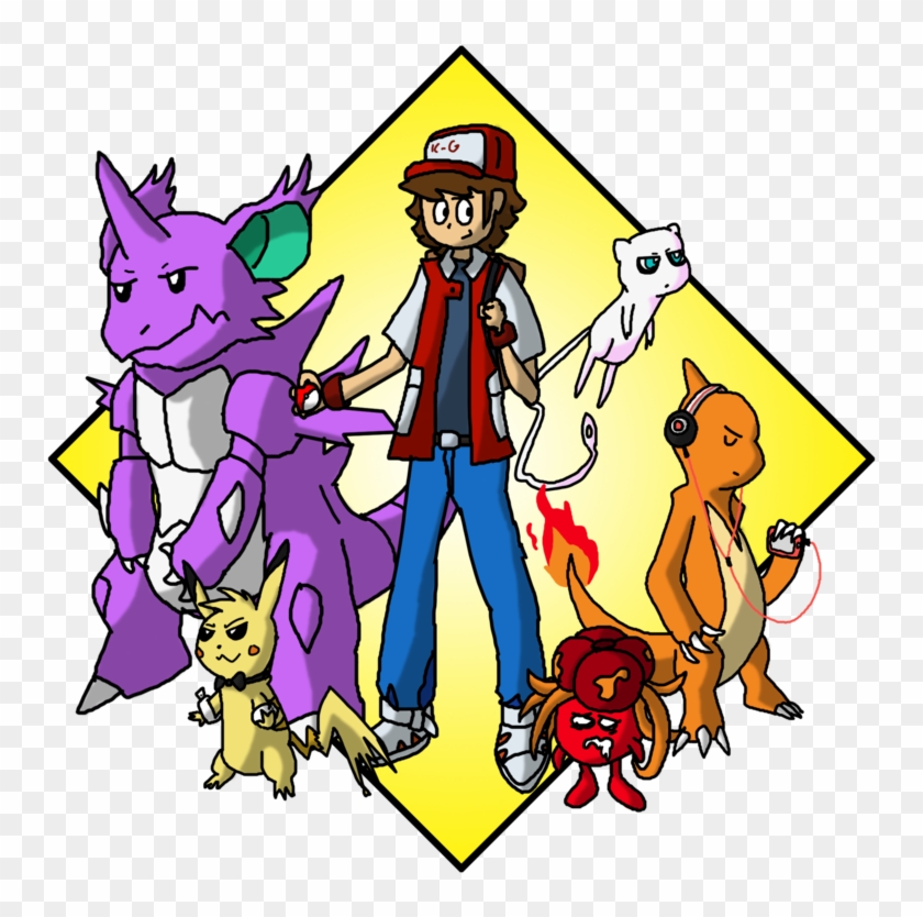 Yellow Nuzlocke Team By Kame-ghost - Cartoon #1206649