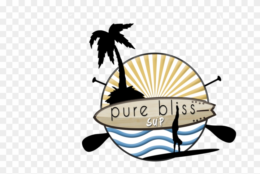 Pure Bliss Is A Family Owned Paddle Board Rental Company - Palm Tree Clip Art #1206674