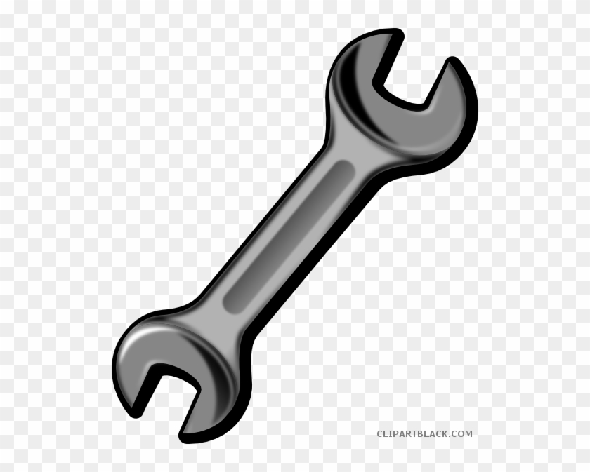 Gray Tools Tools Free Black White Clipart Images Clipartblack - Wrench Clipart #1206850