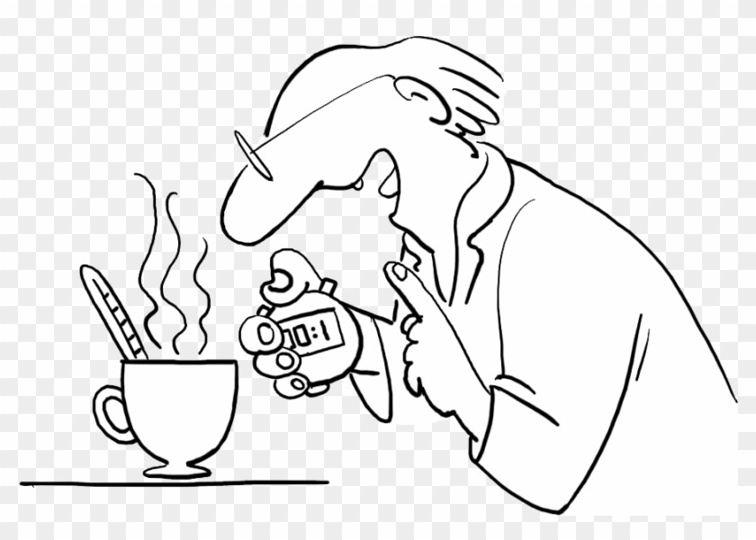 Messen Wie Der Tee Kühlt - Illustration #1206866