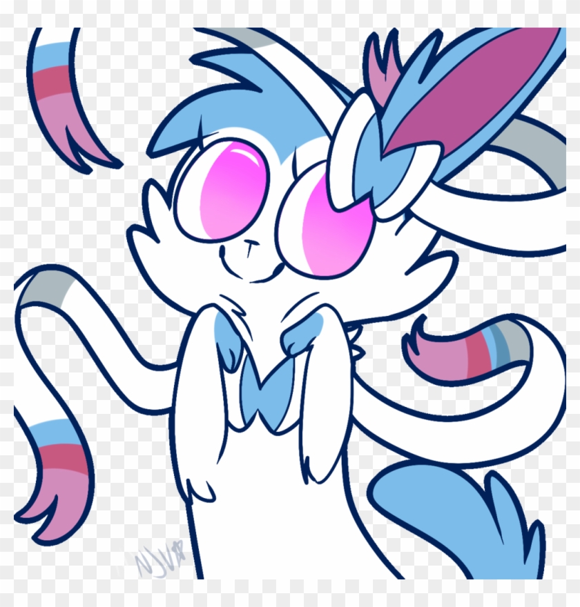 Pokémon X And Y Misty Flower White Line Art Black And - Shiny Sylveon #1206872