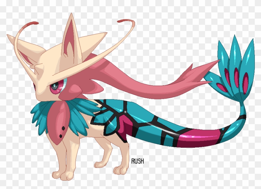 Rush Pokémon Sun And Moon Pikachu Mammal Vertebrate - Milotic And Sylveon Fusion #1206919