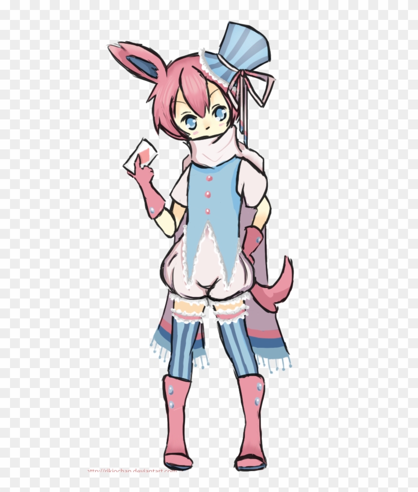 Male Sylveon By Rikiochan - Pokemon Sylveon Human Male #1206964