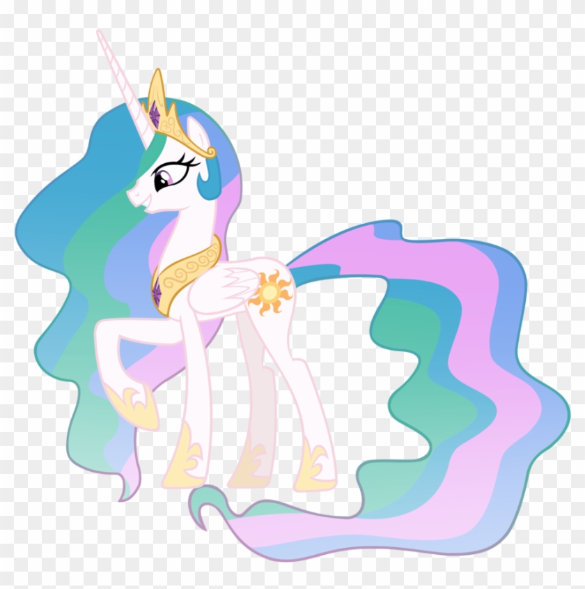 Princess Celestia Vector By Misterlolrus On Deviantart - My Little Pony Alicorn Celestia #1207001
