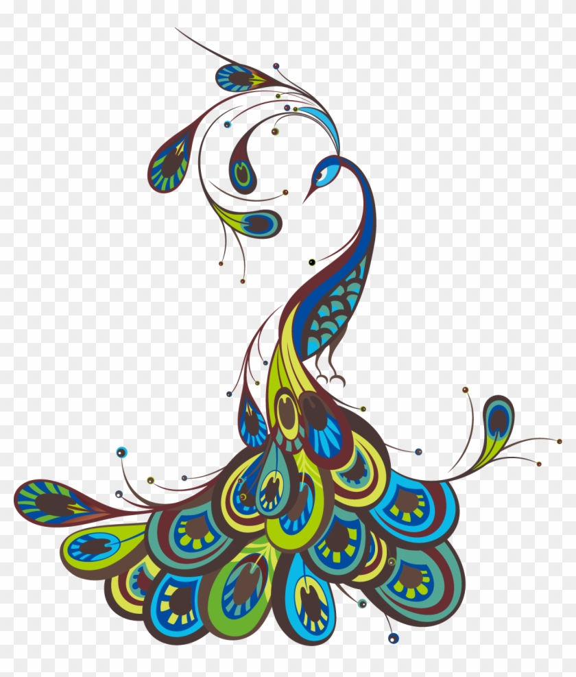 Peafowl Wall Decal Sticker Polyvinyl Chloride - Peacock Vector Free Download #1207044