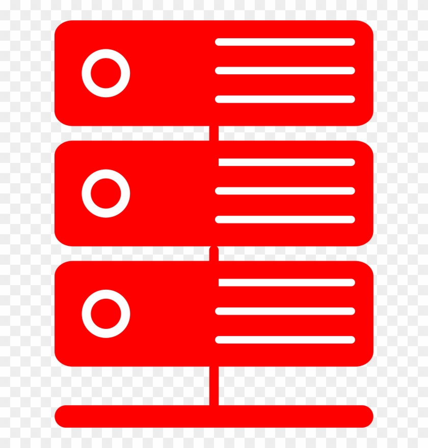 Red Virtual Server By Pydubreucq A Virtualized - Red Server Png Icon #1207081