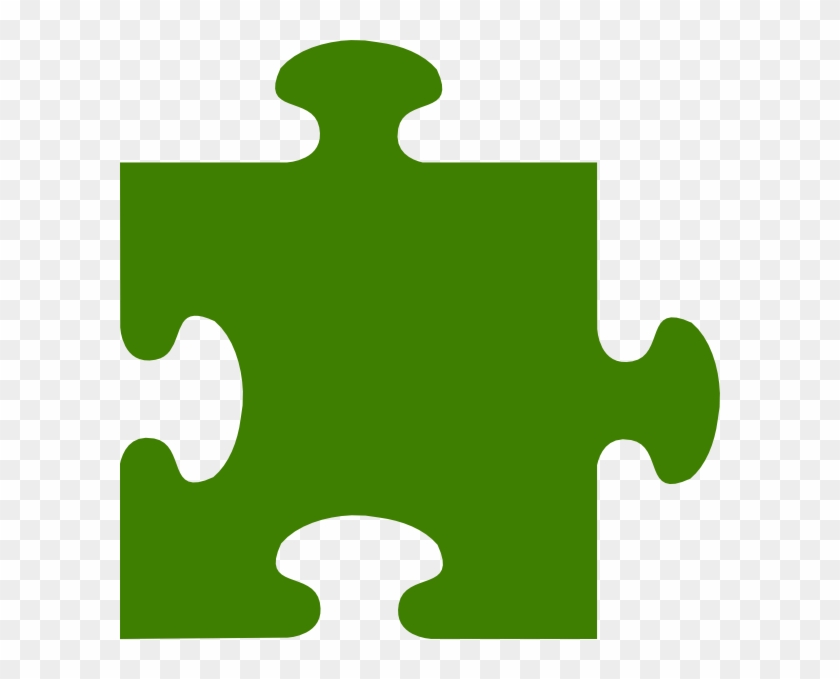This Free Clip Arts Design Of Green Puzzle - Green Puzzle Piece Autism #1207098