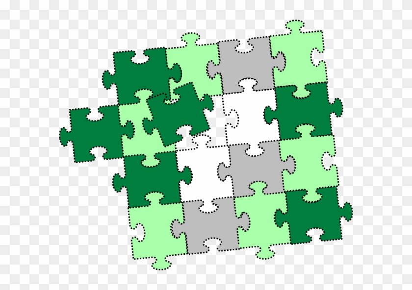 How To Set Use Green Jigsaw Puzzle Piece Svg Vector - Map #1207116