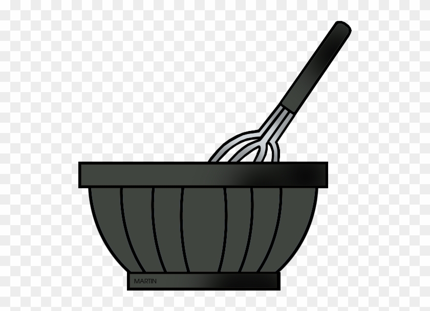 Miniclips Mixing Bowl Clip Art By Phillip Martin Black - Black And White Mixing Bowl #1207248