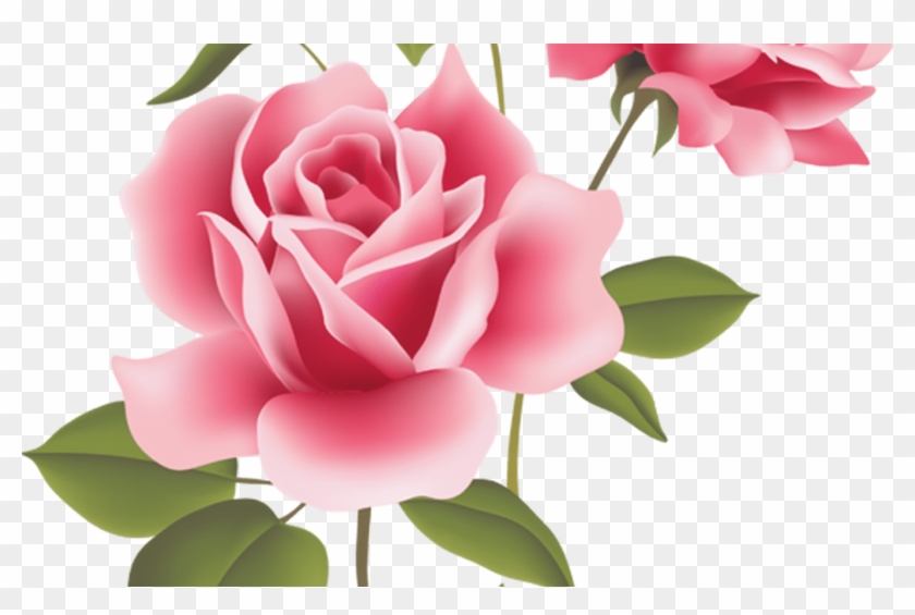 Web Design & Development Clip Art, Decoupage And Envelopes - Clip Art Rose Flower #1207333