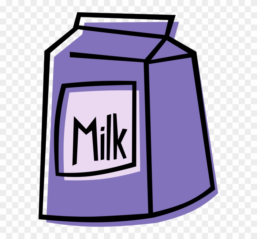 Vector Illustration Of Carton Of Fresh Dairy Milk - Chocolate Milk Crossed Out #1207399