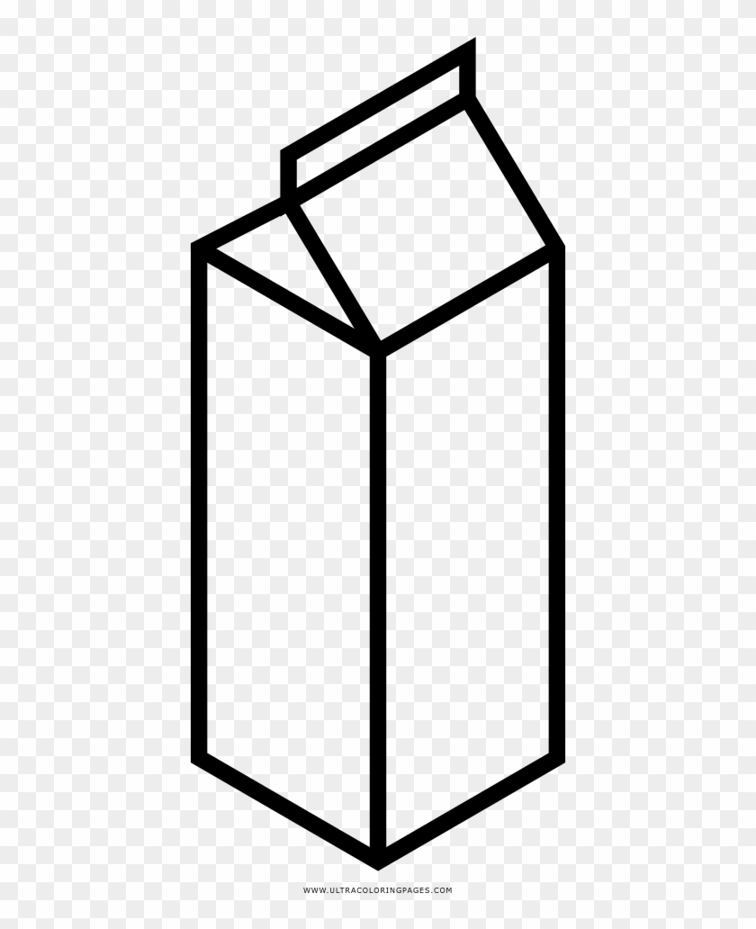 Milk Carton Coloring Page - Desenho De Caixa De Leite Para Colorir #1207420