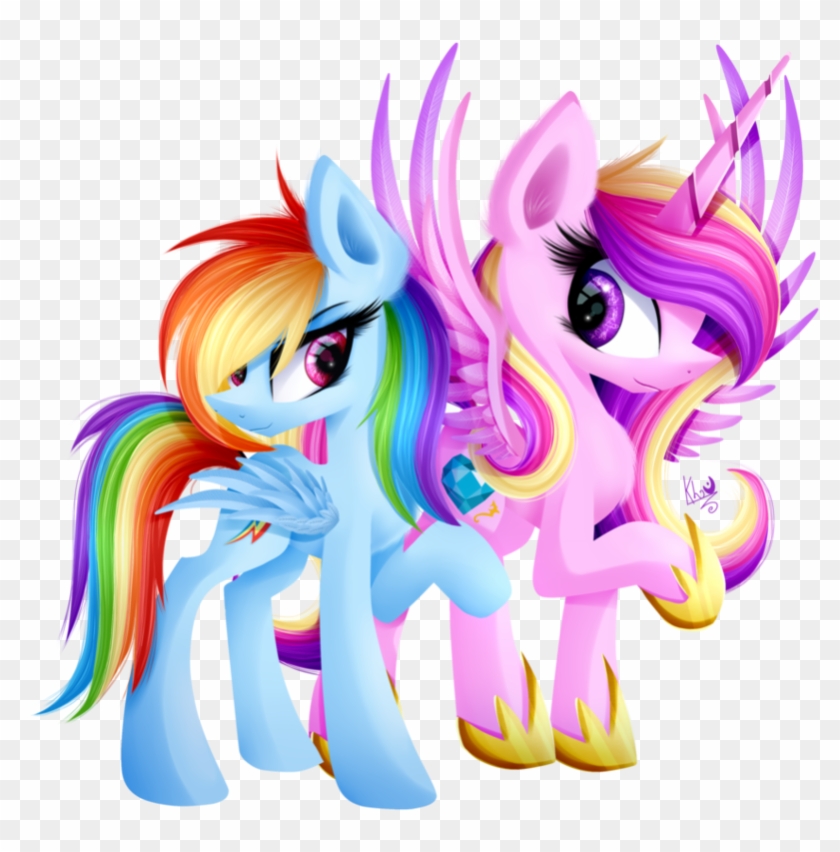Rainbow Dash - Princess Cadence And Rainbow Dash #1207437