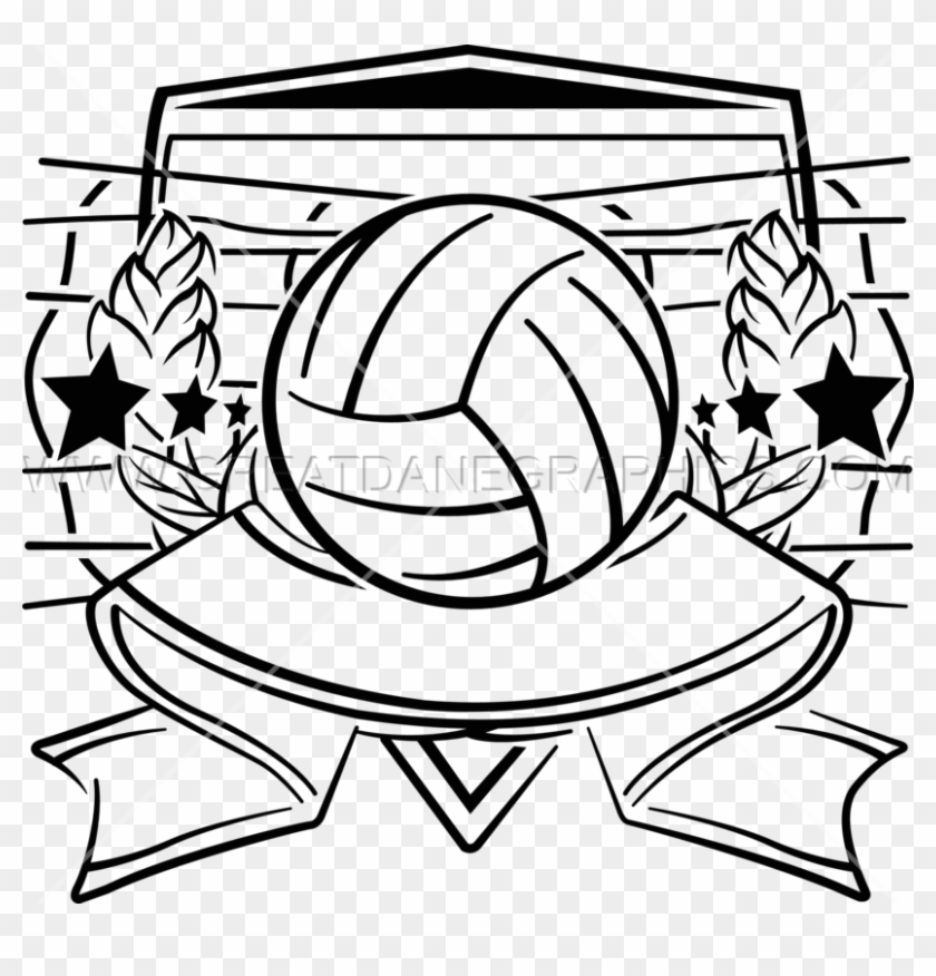 Volleyball Crest - Volleyball Crest #1207543