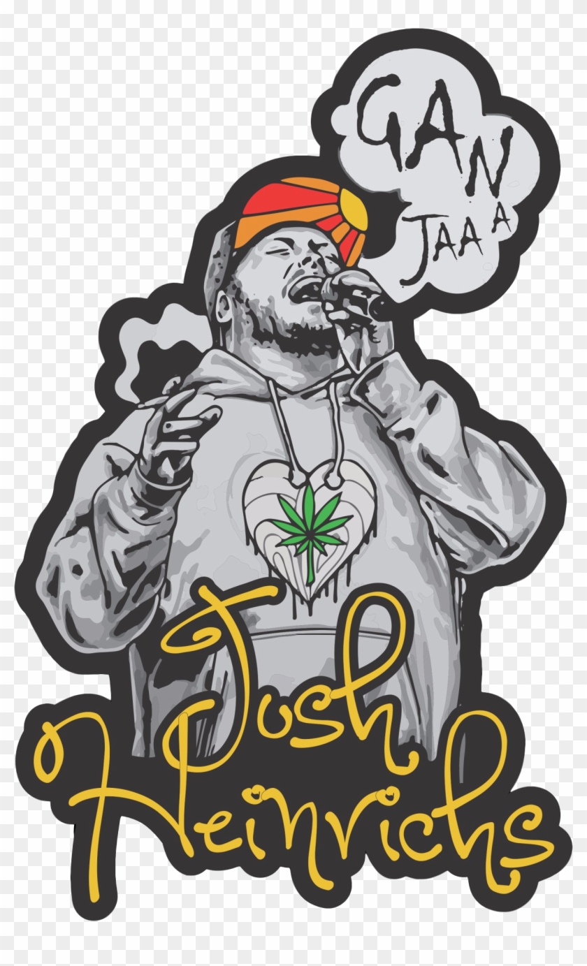 Image Of Josh Heinrichs Ganja Sticker - Ganja Sticker #1207654