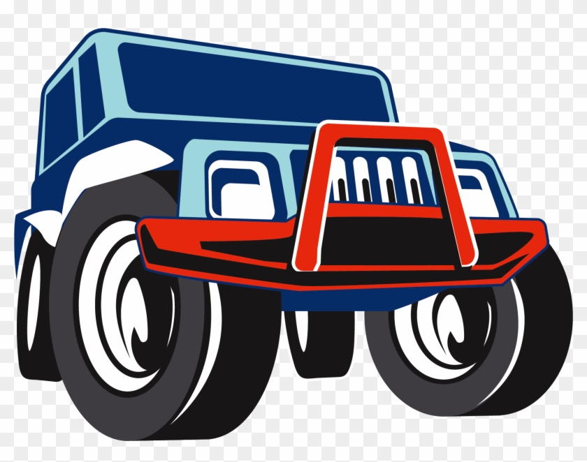 Car Wheel Clipart Jeep Tire - Blue #1207666