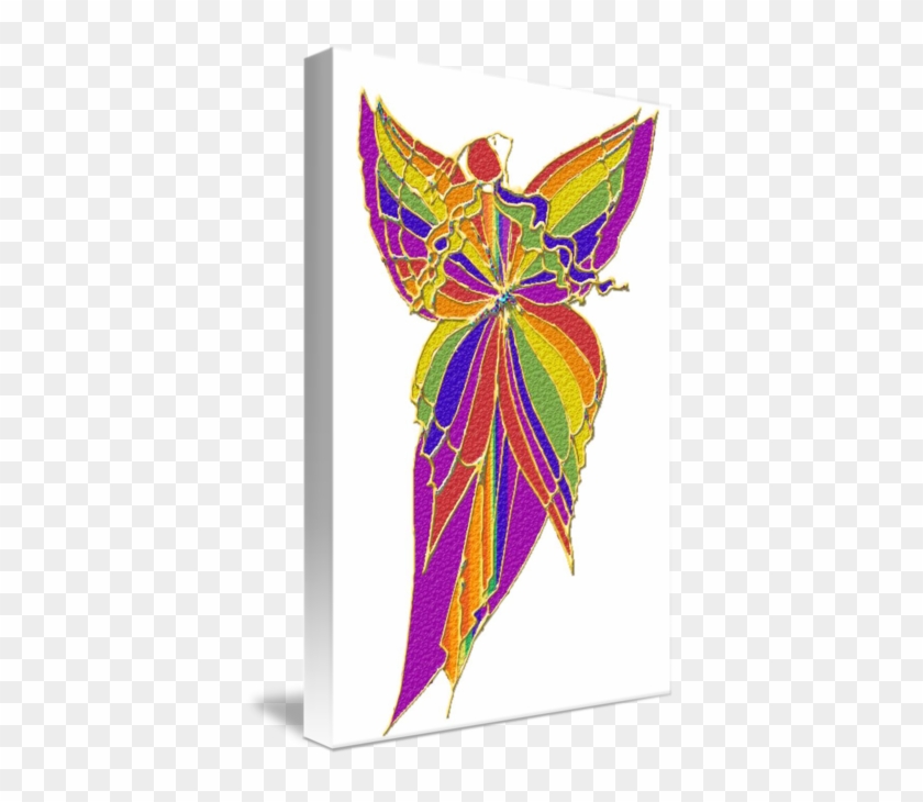Gallery-wrapped Canvas Art Print 16 X 24 Entitled Rainbow #1207676