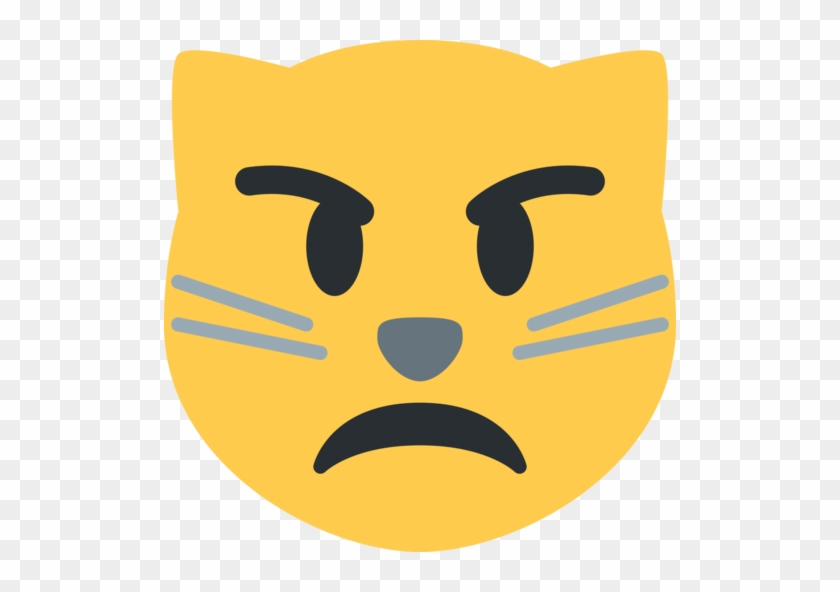 Twitter - Pouting Cat Face Emoji #1207768