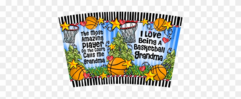 Basketball Grandma Stainless Steel Tumbler - Book Page Numbers #1207838