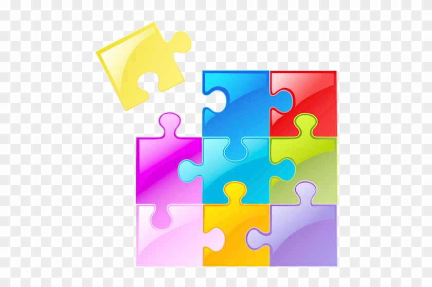 Blue Jigsaw Puzzle Puzz 3d Clip Art - Clip Art #1207888
