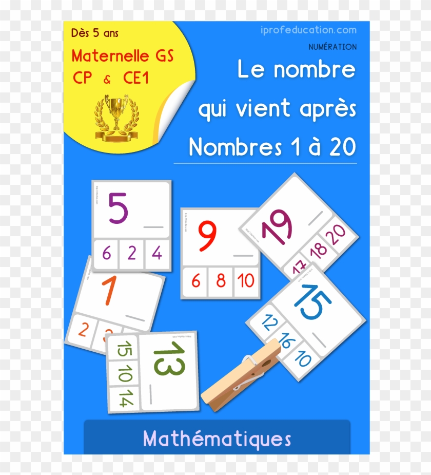 École Maternelle Grande Section Number Mathematics - Gs Les Nombres De 1 À 20 #1207927